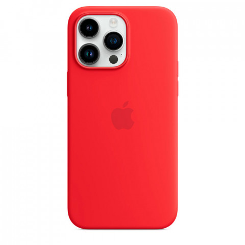Чохол LUX Silicone Case для iPhone 14 Pro Max Red with MagSafe